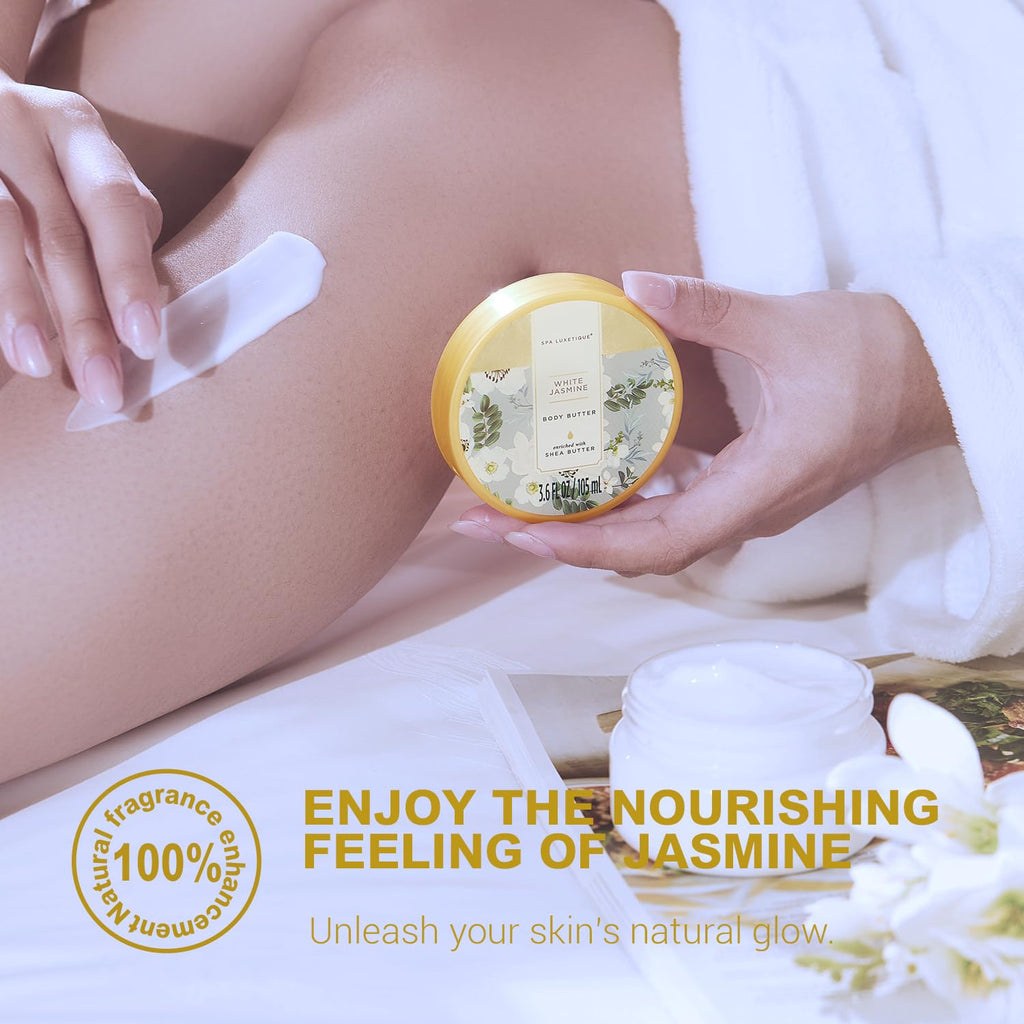 Indulge Her with Our 15-Piece Luxury White Jasmine Spa Gift Basket - Perfect for Birthdays, Mother's Day, and Special Occasions!